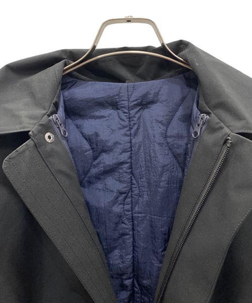 WILD THINGS（ワイルドシングス）WILD THINGS (ワイルドシングス) バックギャザードベルトステンカラーコート ブラック サイズ:Mの古着・服飾アイテム