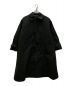 WILD THINGS（ワイルドシングス）の古着「バックギャザードベルトステンカラーコート」｜ブラック