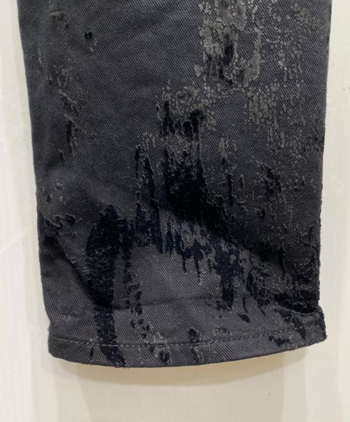 DIOR HOMME（ディオール オム）DIOR HOMME (ディオール オム) ベロア加工デニムパンツ ブラック サイズ:30の古着・服飾アイテム