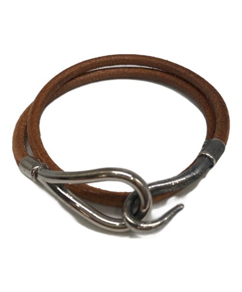 HERMES（エルメス）HERMES (エルメス) ジャンボフックブレスレット ブラウンの古着・服飾アイテム