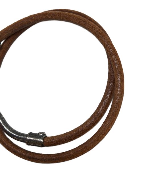 HERMES（エルメス）HERMES (エルメス) ジャンボフックブレスレット ブラウンの古着・服飾アイテム