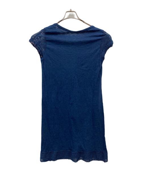 45R（フォーティファイブ・アール）45R (フォーティファイブ・アール) ノースリーブワンピース ネイビーの古着・服飾アイテム