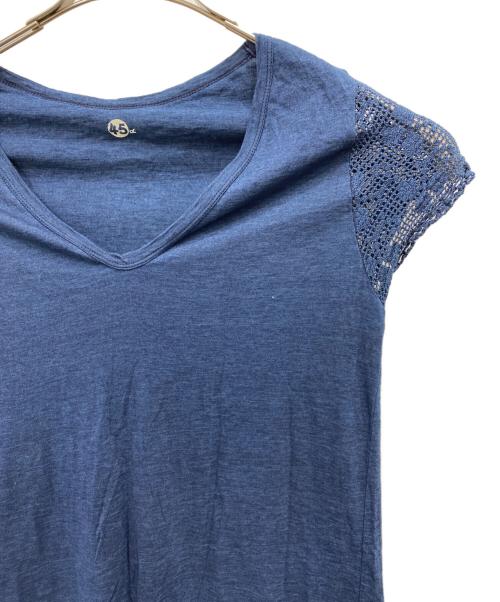 45R（フォーティファイブ・アール）45R (フォーティファイブ・アール) ノースリーブワンピース ネイビーの古着・服飾アイテム