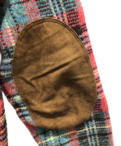 POLO RALPH LAUREN（ポロ・ラルフローレン）POLO RALPH LAUREN (ポロ・ラルフローレン) エルボーパッチウールニット レッド サイズ:Sの古着・服飾アイテム