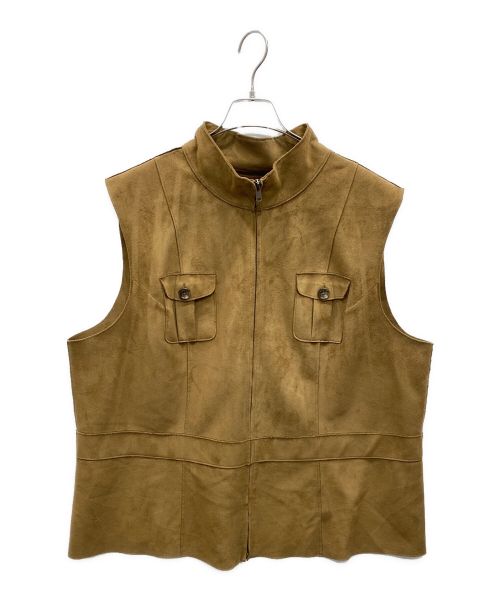 LAUREN RALPH LAUREN（ローレンラルフローレン）LAUREN RALPH LAUREN (ローレンラルフローレン) スウェードベスト ブラウン サイズ:不明の古着・服飾アイテム