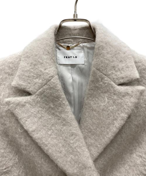 FRAY ID（フレイ アイディー）FRAY ID (フレイ アイディー) ダブルブレストシャギーコート ベージュ サイズ:1の古着・服飾アイテム
