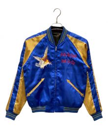 Clover Leaf（クローバーリーフ）の古着「リバーシブルスカジャン」｜ブルー