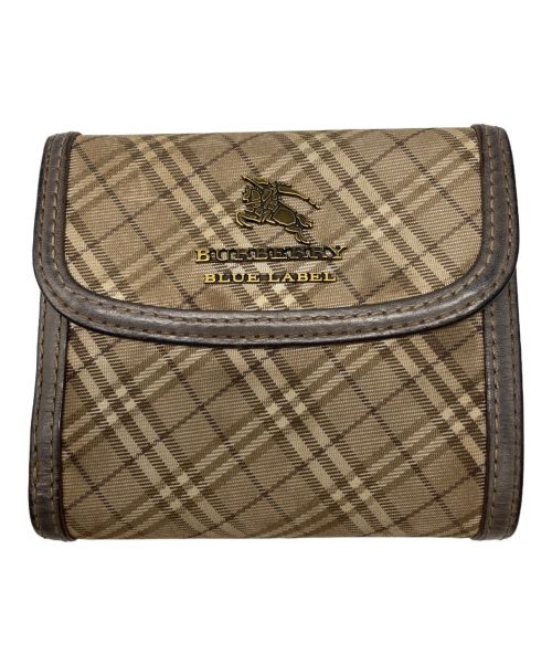 BURBERRY BLUE LABEL（バーバリーロンドンブルーレーベル）BURBERRY BLUE LABEL (バーバリーブルーレーベル) 財布 ブラウンの古着・服飾アイテム