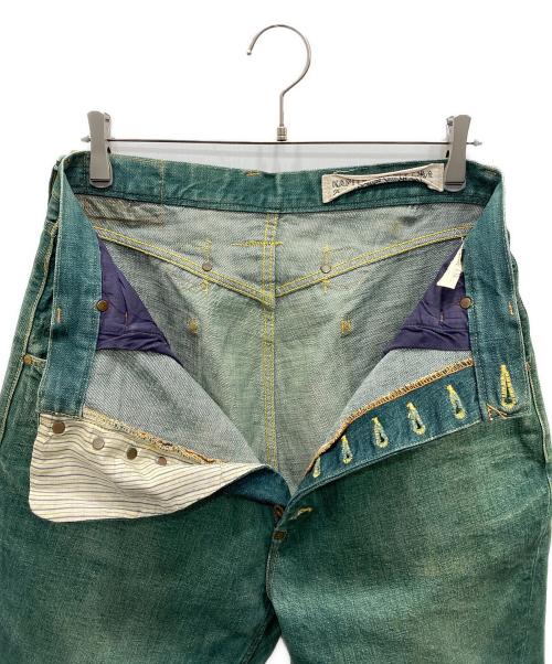 KAPITAL（キャピタル）KAPITAL (キャピタル) ピエロデニムパンツ グリーン サイズ:2の古着・服飾アイテム