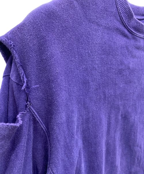 FACETASM（ファセッタズム）FACETASM (ファセッタズム) LAYERED RIB SWEAT SHIRT パープル サイズ:00の古着・服飾アイテム