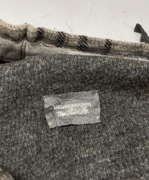 TAKAHIROMIYASHITA TheSoloIst.（タカヒロミヤシタ ザソロイスト）TAKAHIROMIYASHITA TheSoloIst. (タカヒロミヤシタ ザソロイスト) カシミヤ混デザインニットパンツ グレー サイズ:Sの古着・服飾アイテム