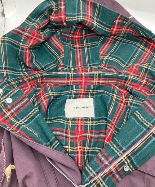 UNDERCOVERISM（アンダーカバーイズム）UNDERCOVERISM (アンダーカバーイズム) 転写マウンテン ブルゾン パープル サイズ:3の古着・服飾アイテム