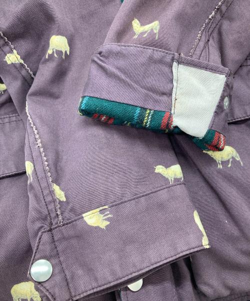 UNDERCOVERISM（アンダーカバーイズム）UNDERCOVERISM (アンダーカバーイズム) 転写マウンテン ブルゾン パープル サイズ:3の古着・服飾アイテム