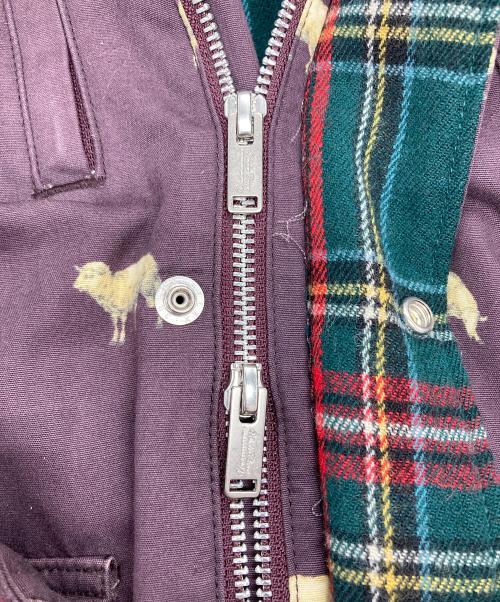 UNDERCOVERISM（アンダーカバーイズム）UNDERCOVERISM (アンダーカバーイズム) 転写マウンテン ブルゾン パープル サイズ:3の古着・服飾アイテム