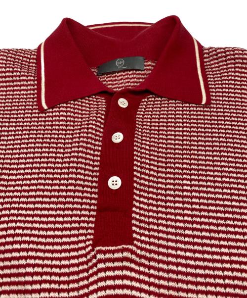 McQ Alexander McQueen（マックキュー アレキサンダーマックイーン）McQ Alexander McQueen (マックキュー アレキサンダーマックイーン) デザインポロシャツ レッド サイズ:Sの古着・服飾アイテム