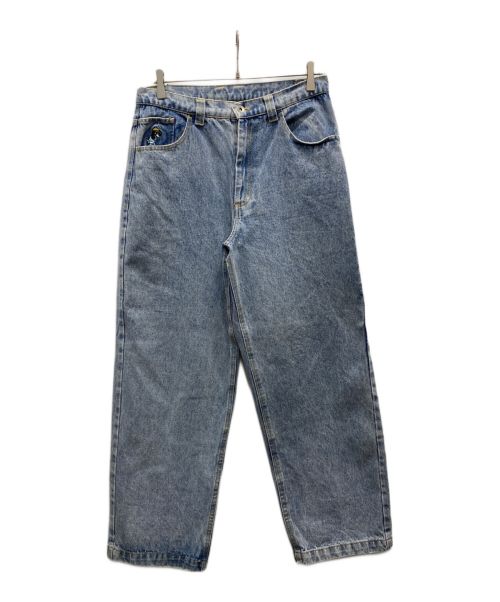 9090（9090）9090 (9090) centimeter (センチメーター) デニムパンツ ブルー サイズ:Ｌの古着・服飾アイテム