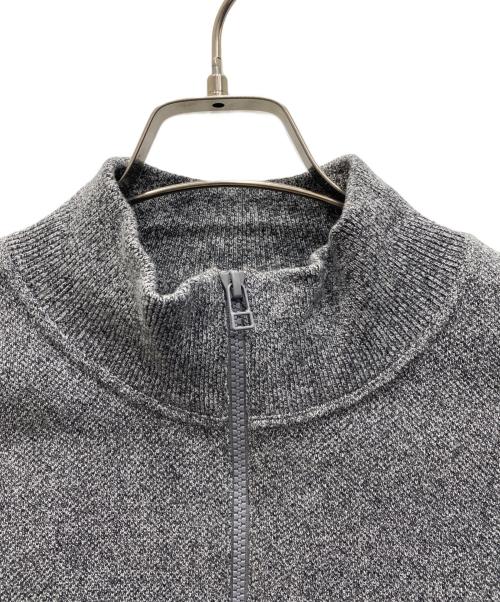 crepuscule（クレプスキュール）crepuscule (クレプスキュール) Moss Stitch Half Zip Pullover グレーの古着・服飾アイテム