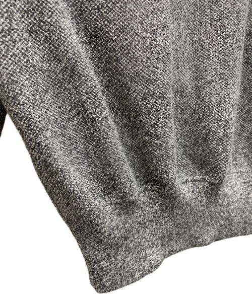 crepuscule（クレプスキュール）crepuscule (クレプスキュール) Moss Stitch Half Zip Pullover グレーの古着・服飾アイテム