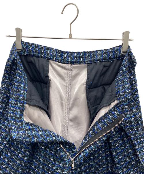 sulvam（サルバム）sulvam (サルバム) FANCY TWEED WIDE PANTS ブルー サイズ:Sの古着・服飾アイテム