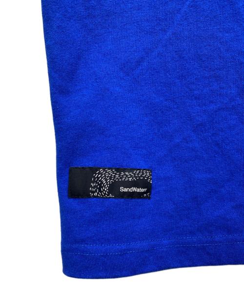sand Waterr（サンドウォーター）sand Waterr (サンドウォーター) RESEARCHED POCKET TEE ブルー サイズ:3の古着・服飾アイテム
