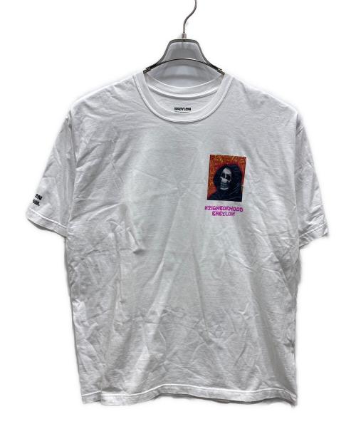 BABYLON（BABYLON）BABYLON (BABYLON) NEIGHBORHOOD (ネイバーフッド) TEE SS-3 ブルー サイズ:XLの古着・服飾アイテム