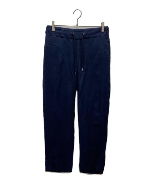 GIORGIO ARMANI（ジョルジョアルマーニ）GIORGIO ARMANI (ジョルジョアルマーニ) ドローストリング スラックスパンツ ネイビー サイズ:46の古着・服飾アイテム