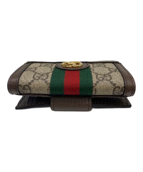 GUCCI（グッチ）GUCCI (グッチ) GG フレンチフラップウォレット ブラウン サイズ:表記無しの古着・服飾アイテム