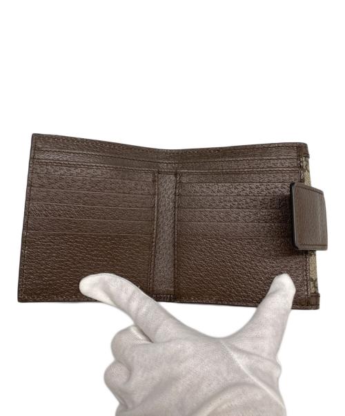 GUCCI（グッチ）GUCCI (グッチ) GG フレンチフラップウォレット ブラウン サイズ:表記無しの古着・服飾アイテム
