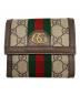 GUCCI（グッチ）の古着「GG フレンチフラップウォレット」｜ブラウン