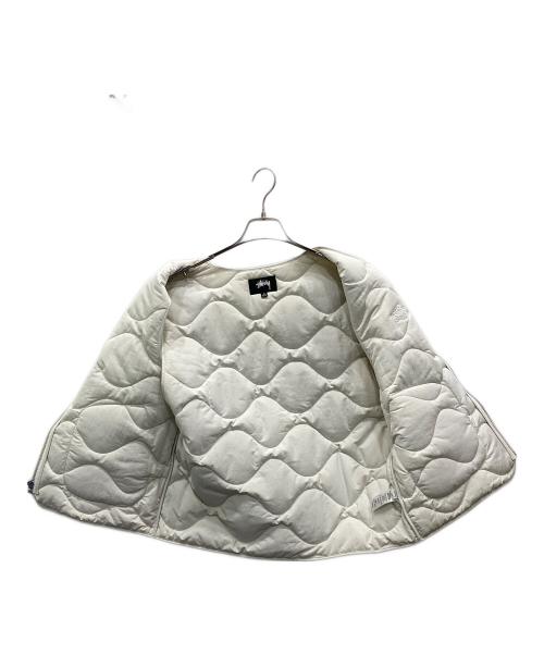 stussy（ステューシー）stussy (ステューシー) Recycled Nylon Liner Vest ホワイト サイズ:Mの古着・服飾アイテム