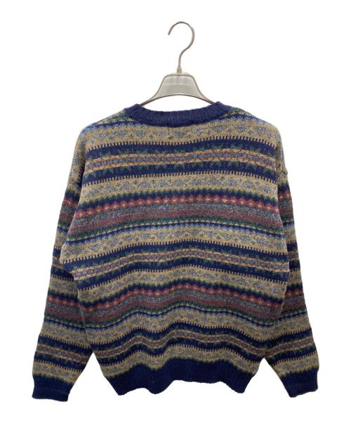 PENDLETON（ペンドルトン）PENDLETON (ペンドルトン) 総柄ニット ネイビー サイズ:Mの古着・服飾アイテム