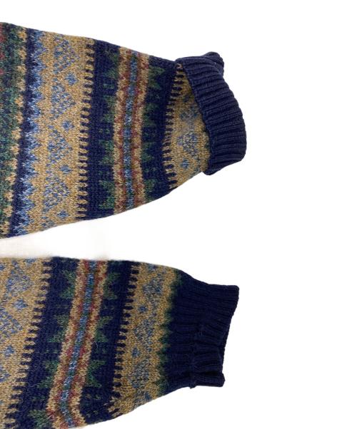 PENDLETON（ペンドルトン）PENDLETON (ペンドルトン) 総柄ニット ネイビー サイズ:Mの古着・服飾アイテム