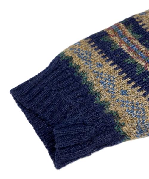 PENDLETON（ペンドルトン）PENDLETON (ペンドルトン) 総柄ニット ネイビー サイズ:Mの古着・服飾アイテム