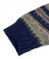 中古・古着 PENDLETON (ペンドルトン) 総柄ニット ネイビー サイズ:M：4000円