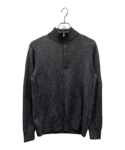 BURBERRY LONDON（バーバリーロンドン）BURBERRY LONDON (バーバリーロンドン) ハーフジップニット グレー サイズ:XLの古着・服飾アイテム
