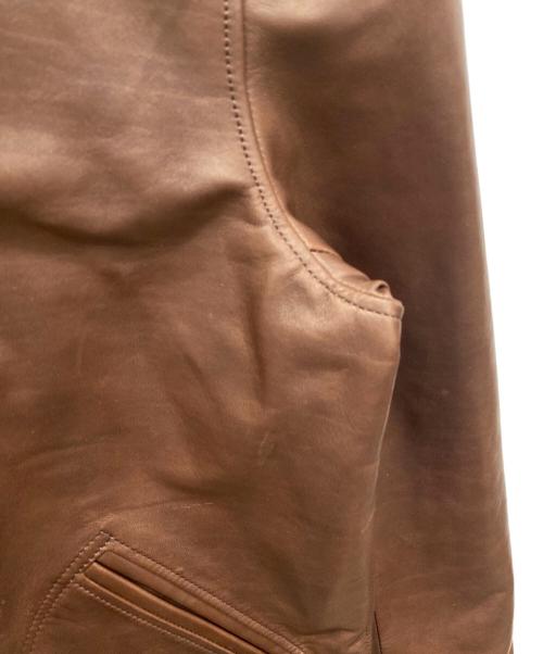 Freeclom（フリークロム）Freeclom (フリークロム) ホースレザージャケット ブラウン サイズ:40の古着・服飾アイテム