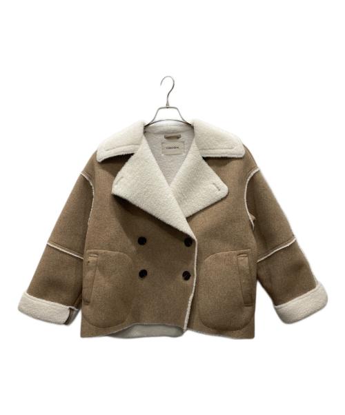 COCODEAL（ココディール）COCODEAL (ココディール) ボアボンディングブルゾン ブラウン サイズ:1の古着・服飾アイテム