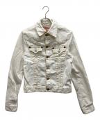 TRUE RELIGIONトゥルー レリジョン）の古着「デニムジャケット」｜ホワイト