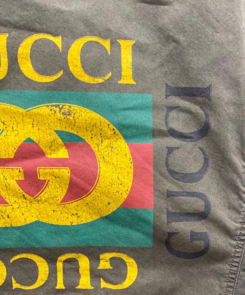 GUCCI（グッチ）GUCCI (グッチ) ヴィンテージロゴフィールドジャケット グリーン サイズ:48の古着・服飾アイテム