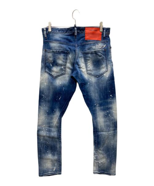 DSQUARED2（ディースクエアード）DSQUARED2 (ディースクエアード) Sexy Twist Jean ブルー サイズ:48の古着・服飾アイテム