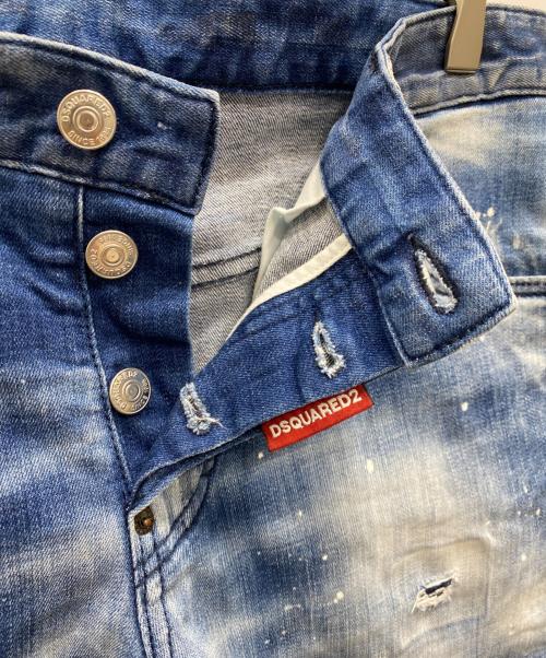 DSQUARED2（ディースクエアード）DSQUARED2 (ディースクエアード) Sexy Twist Jean ブルー サイズ:48の古着・服飾アイテム