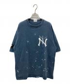 TALKING ABOUT THE ABSTRACTIONトーキング アバウト ジ アブストラクション）の古着「プリントTシャツ」｜ネイビー