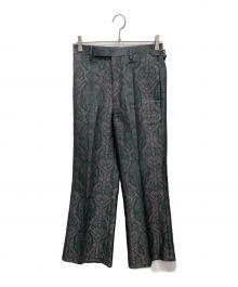 TOGA PULLA（トーガ プルラ）の古着「ジャガードパンツ」｜グリーン