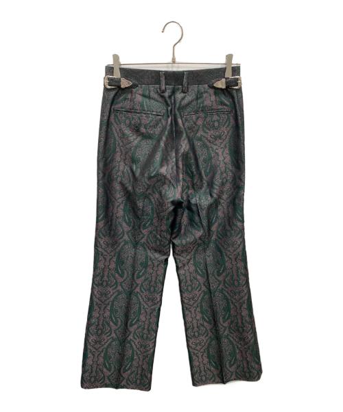 TOGA PULLA（トーガ プルラ）TOGA PULLA (トーガ プルラ) ジャガードパンツ グリーン サイズ:36の古着・服飾アイテム