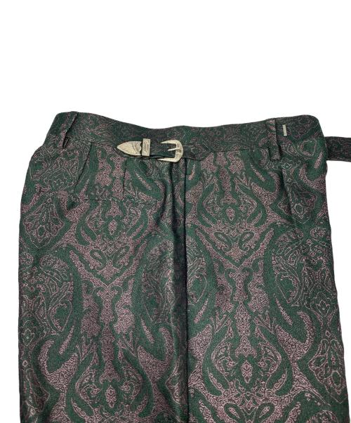 TOGA PULLA（トーガ プルラ）TOGA PULLA (トーガ プルラ) ジャガードパンツ グリーン サイズ:36の古着・服飾アイテム