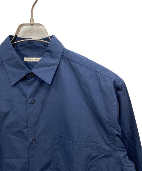 UNITED ARROWS（ユナイテッドアローズ）UNITED ARROWS (ユナイテッドアローズ) THOMAS MASON レギュラーカラーシャツ ネイビー サイズ:Mの古着・服飾アイテム