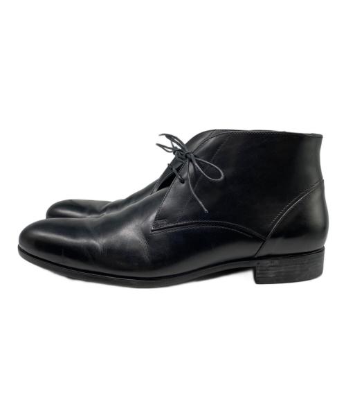 ERMENEGILDO ZEGNA（エルメネジルド・ゼニア）ERMENEGILDO ZEGNA (エルメネジルド・ゼニア) チャッカーブーツ ブラック サイズ:8 1/2の古着・服飾アイテム