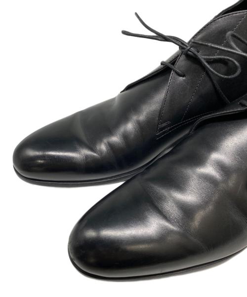 ERMENEGILDO ZEGNA（エルメネジルド・ゼニア）ERMENEGILDO ZEGNA (エルメネジルド・ゼニア) チャッカーブーツ ブラック サイズ:8 1/2の古着・服飾アイテム