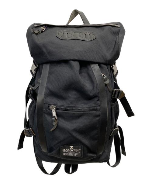 MAKAVELIC（マキャベリック）MAKAVELIC (マキャベリック) CHASE DOUBLE LINE BACKPACK ブラックの古着・服飾アイテム