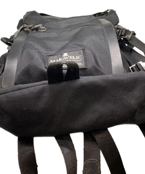 MAKAVELIC（マキャベリック）MAKAVELIC (マキャベリック) CHASE DOUBLE LINE BACKPACK ブラックの古着・服飾アイテム